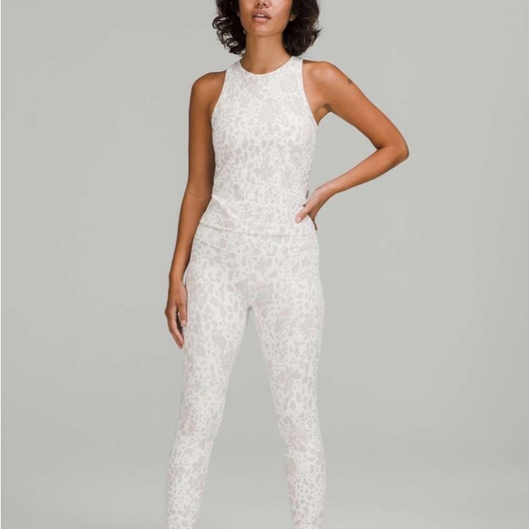 Lululemon Align High-Rise Pant 25" Cheetah Camo Antique White Multi size…new - Picture 11 of 13